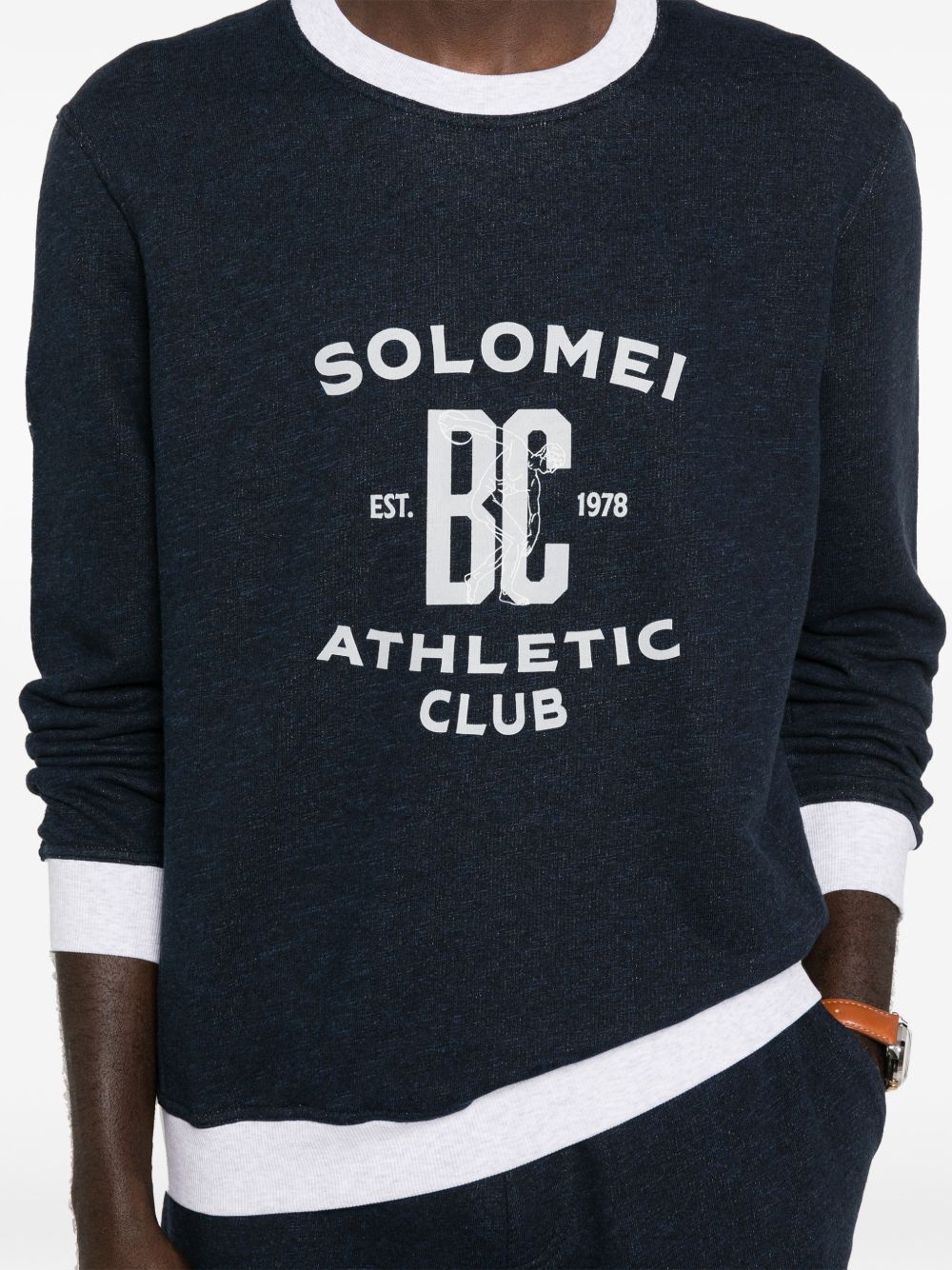 Brunello Cucinelli Men Logo Cotton Sweatshirt BRUNELLO CUCINELLI