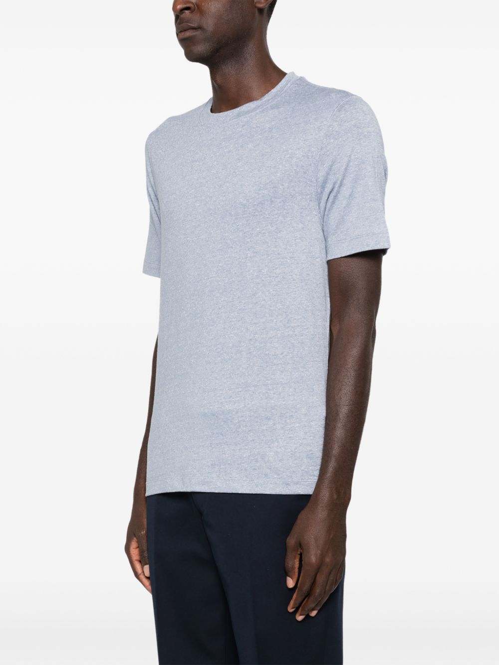 Brunello Cucinelli Men Linen Blend T-Shirt BRUNELLO CUCINELLI