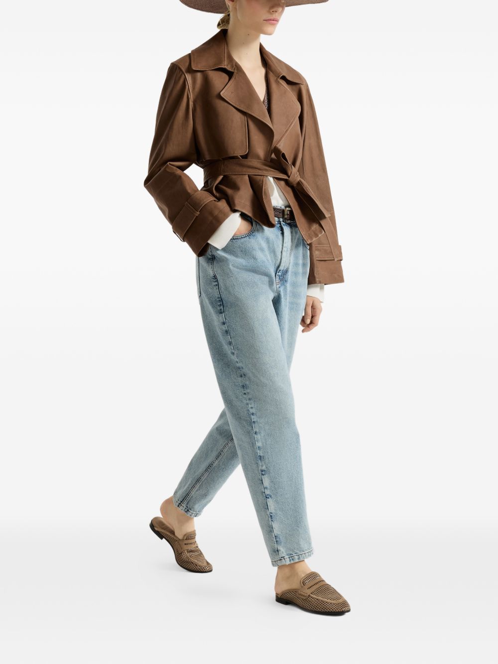 Brunello Cucinelli Women Denim Baggy Jeans BRUNELLO CUCINELLI