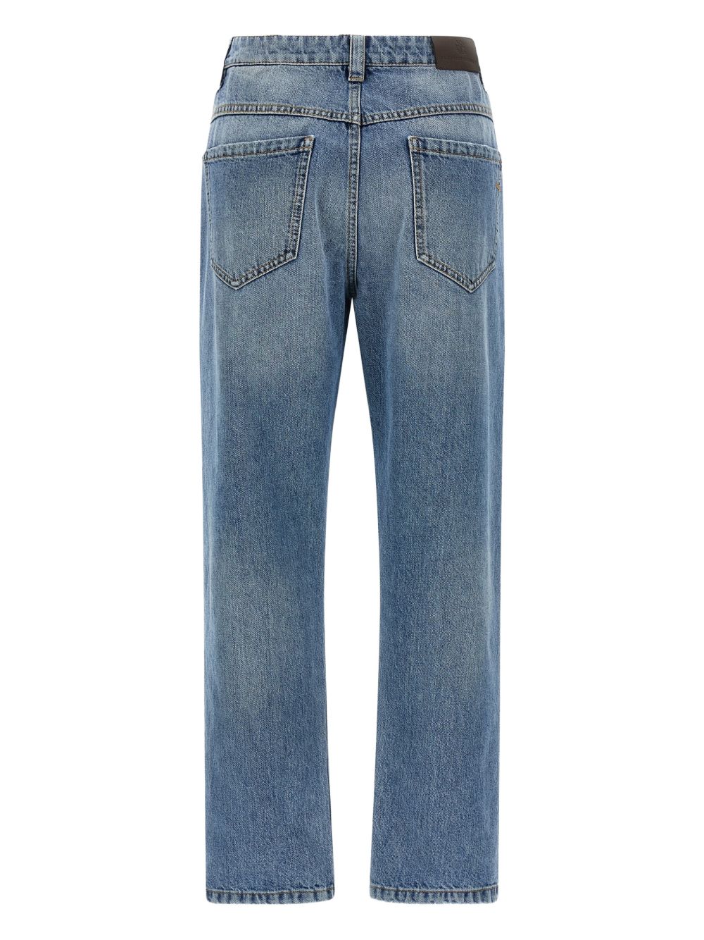 Brunello Cucinelli Women Straight Denim Cotton Jeans BRUNELLO CUCINELLI