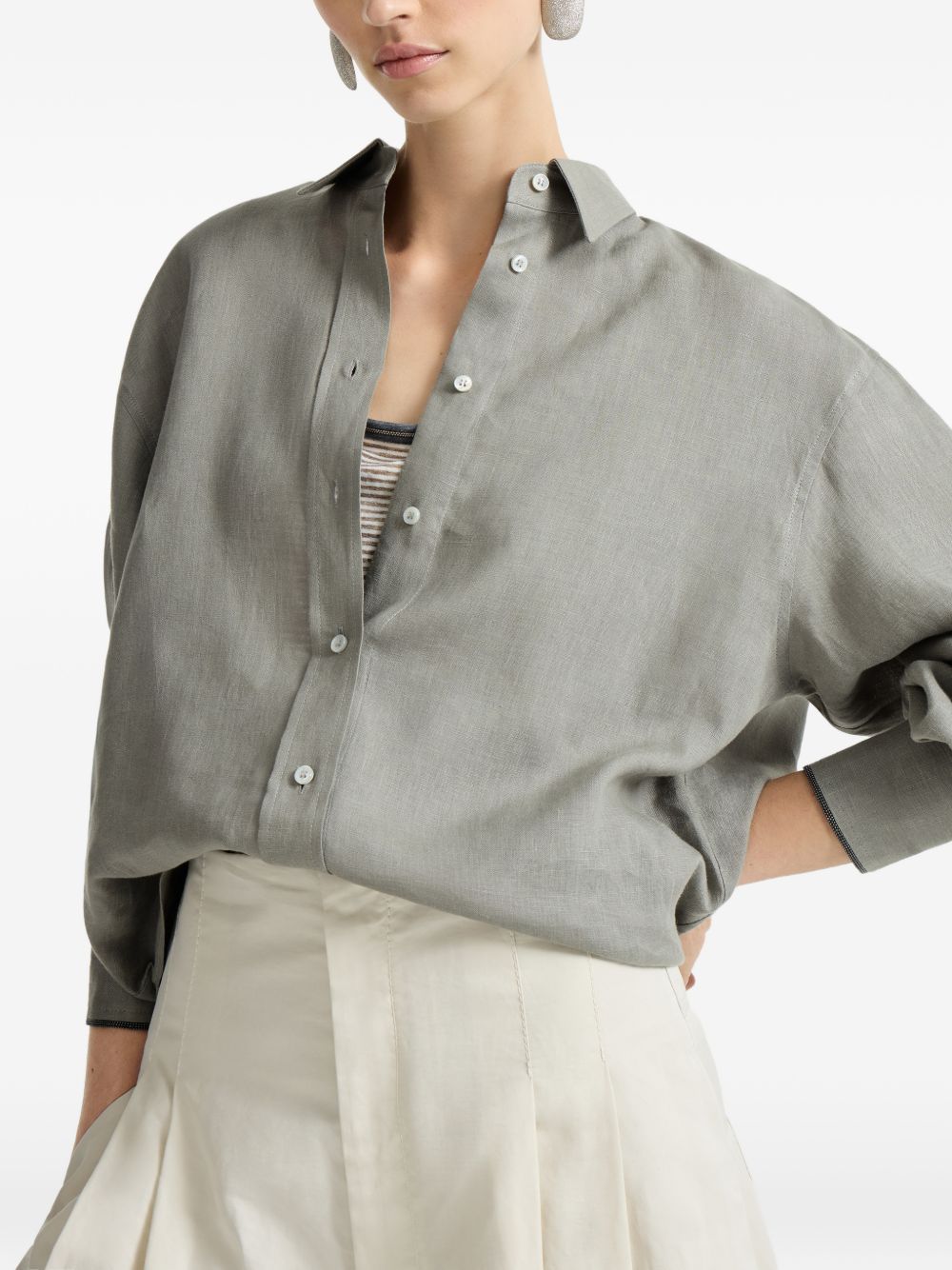 Brunello Cucinelli Women Linen Shirt BRUNELLO CUCINELLI