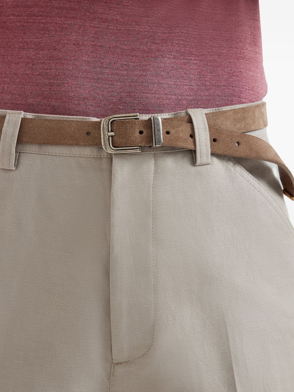 Brunello Cucinelli Men Leather Belt BRUNELLO CUCINELLI