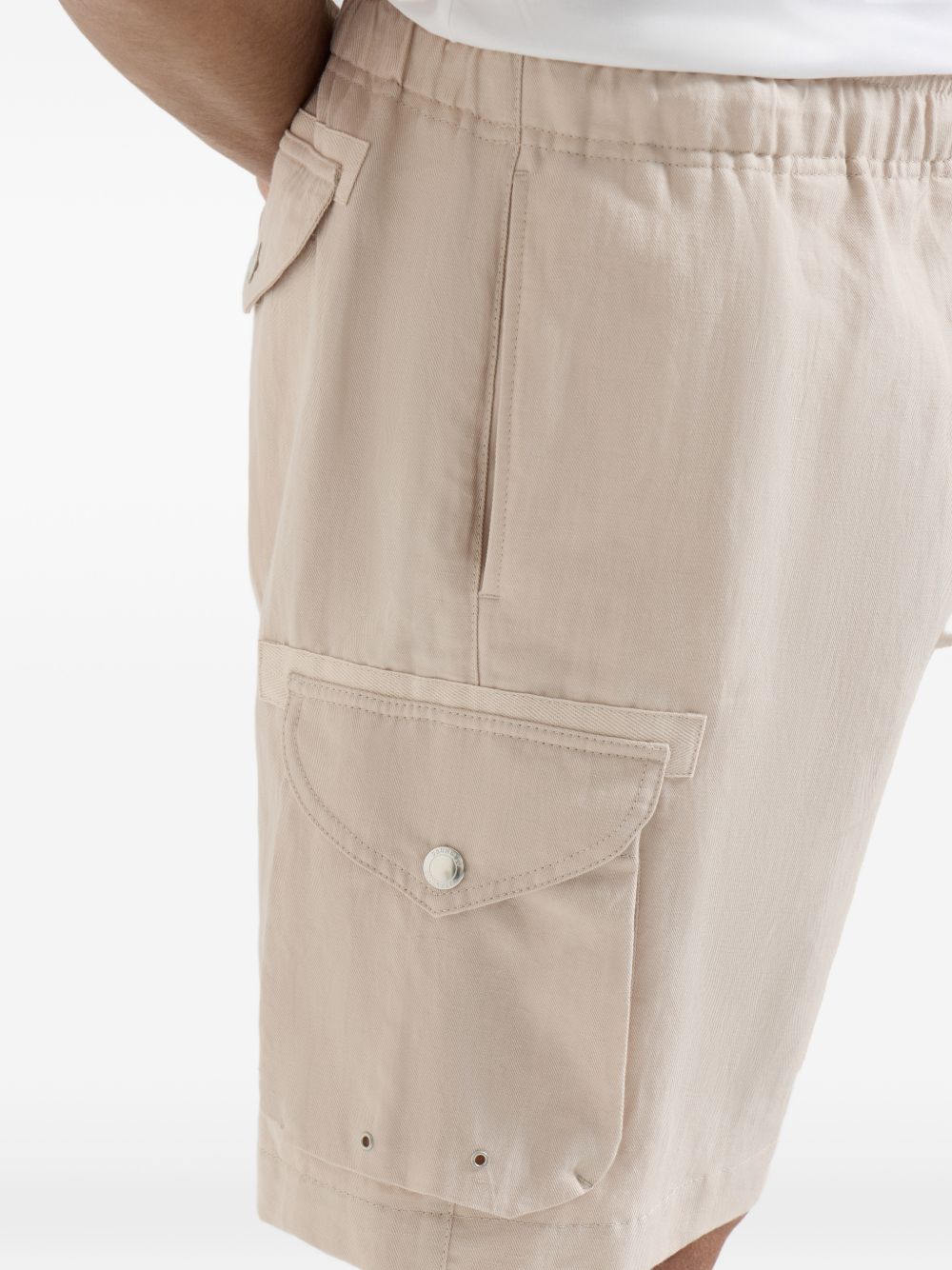 Brunello Cucinelli Men Linen Cargo Shorts BRUNELLO CUCINELLI