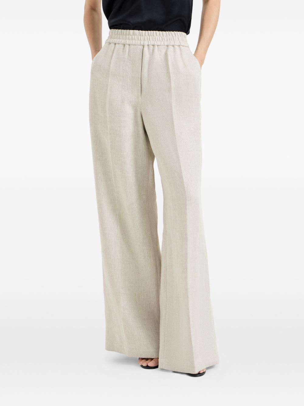 Brunello Cucinelli Women Linen Trousers BRUNELLO CUCINELLI