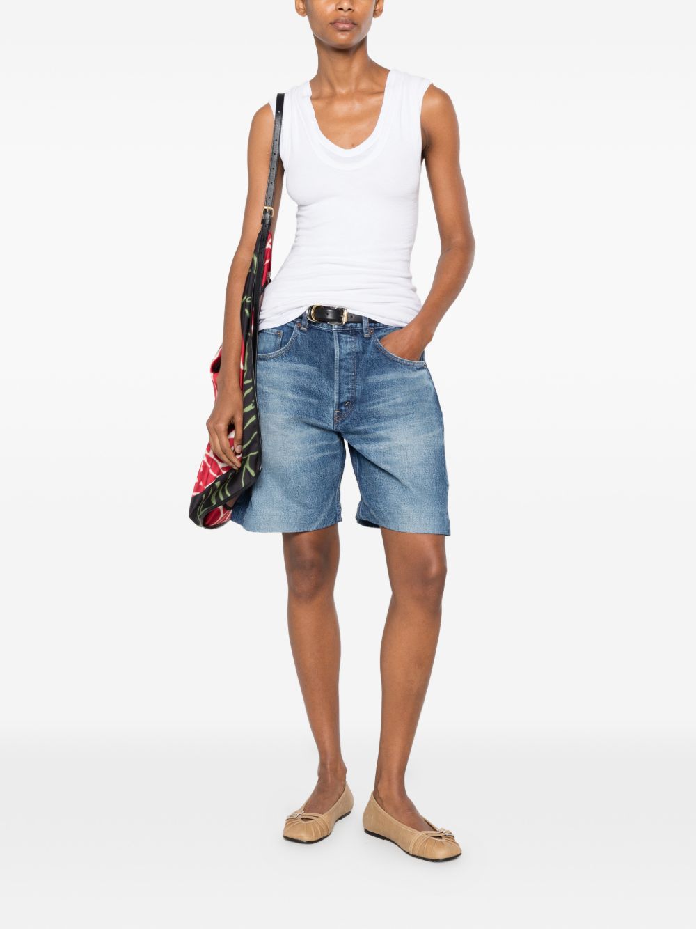 Celine Women Denim Cotton Shorts CELINE