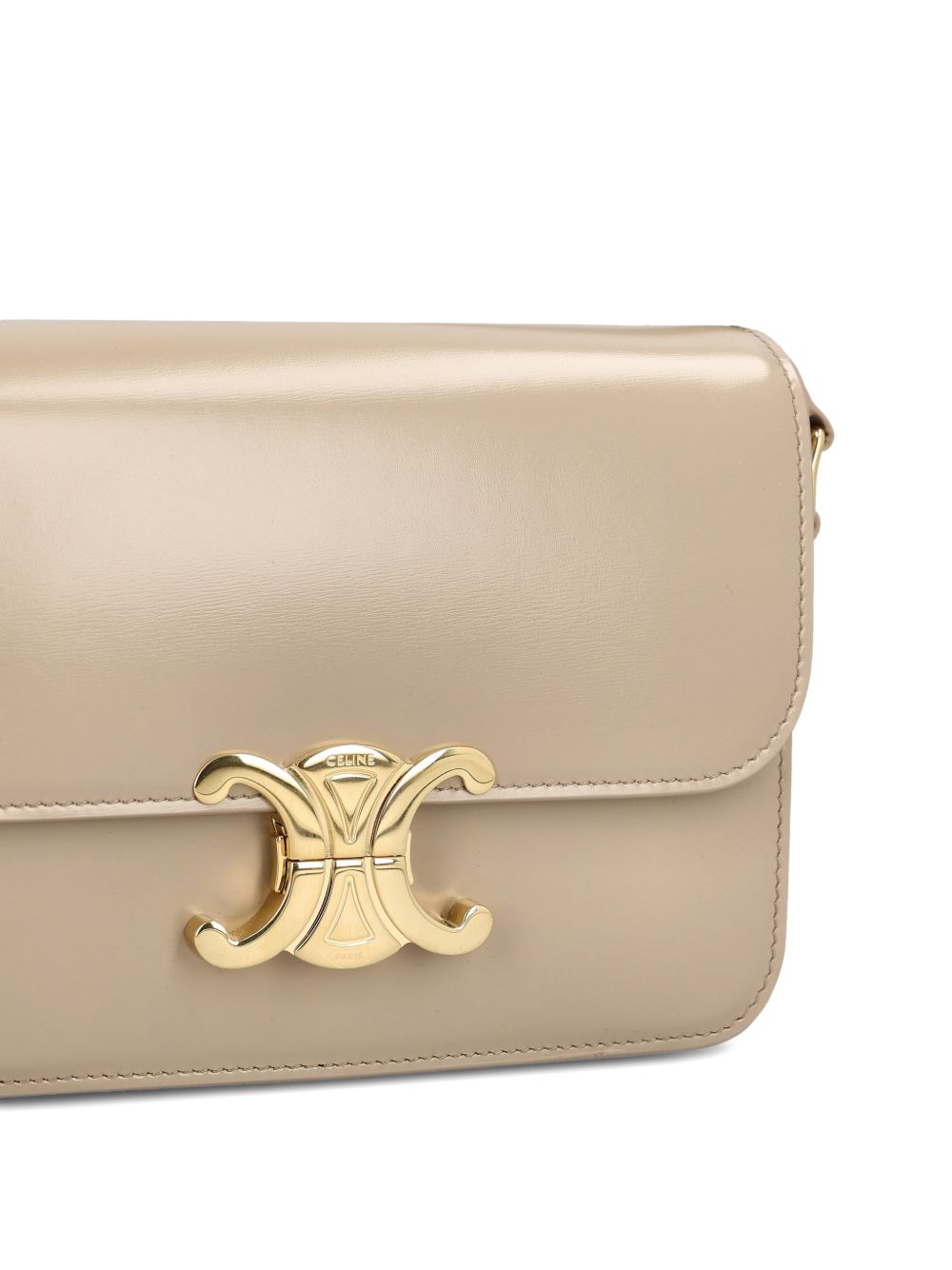 Celine Women Triomphe Teen Leather Crossbody Bag CELINE