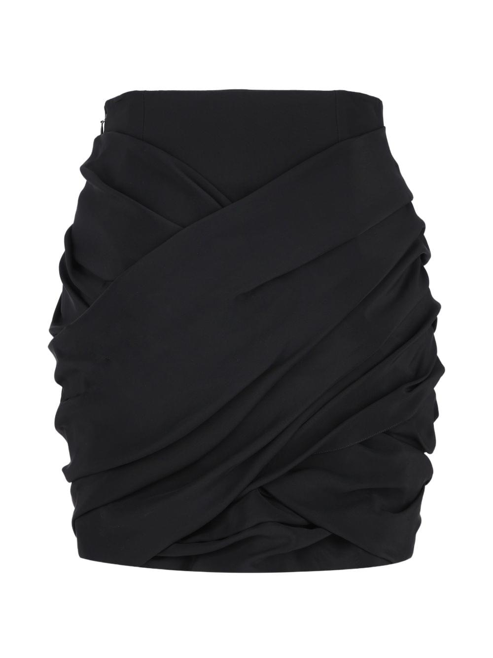 Celine Women Draped Mini Skirt CELINE