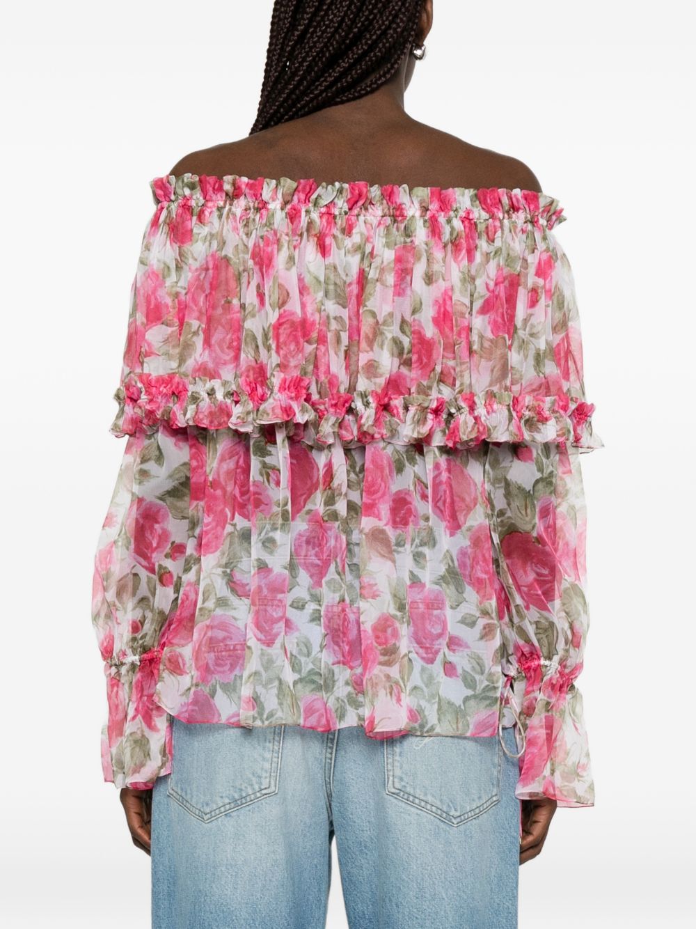 Chloé Women Printed Silk Top CHLOE