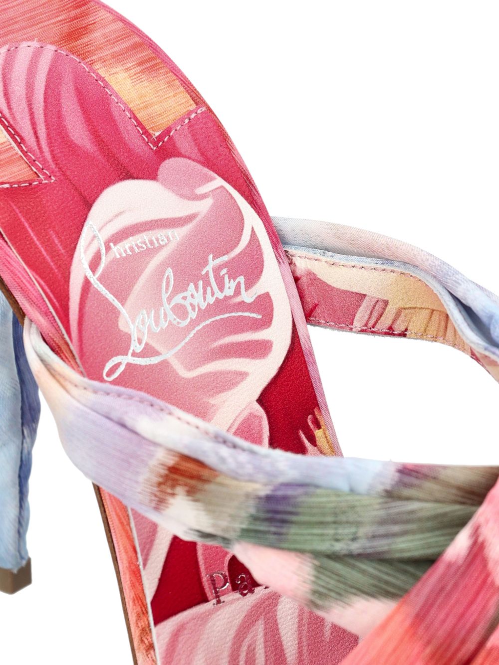 Christian Louboutin Women Affabula Peony Print Mules CHRISTIAN LOUBOUTIN
