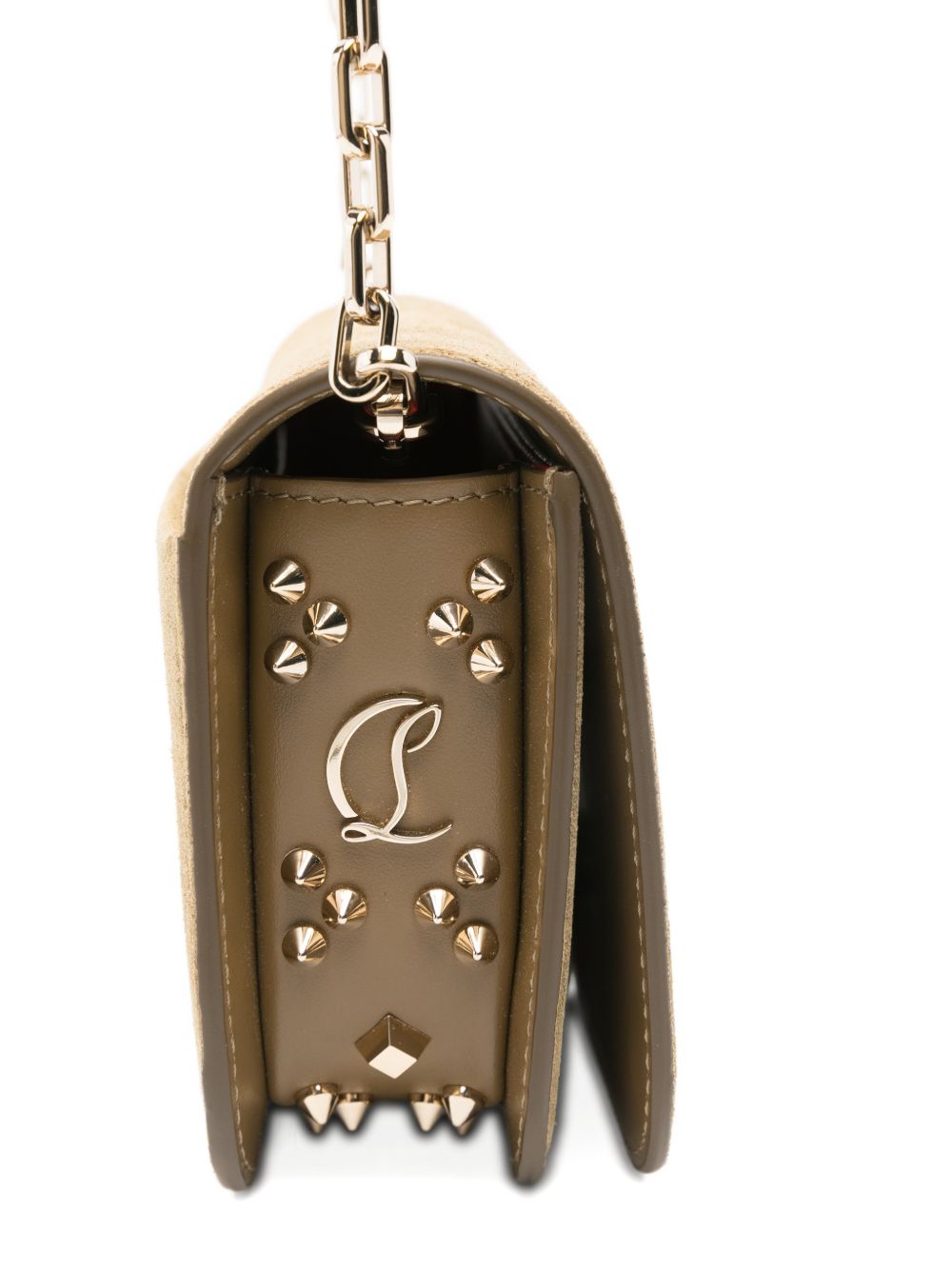 Christian Louboutin Women Paloma Suede Leather Clutch CHRISTIAN LOUBOUTIN