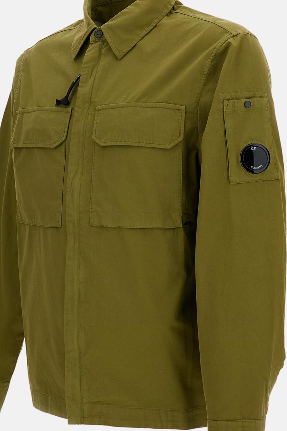 C.P. Company Men Organic Gabardine Zip-Up Overshirt C.P. COMPANY