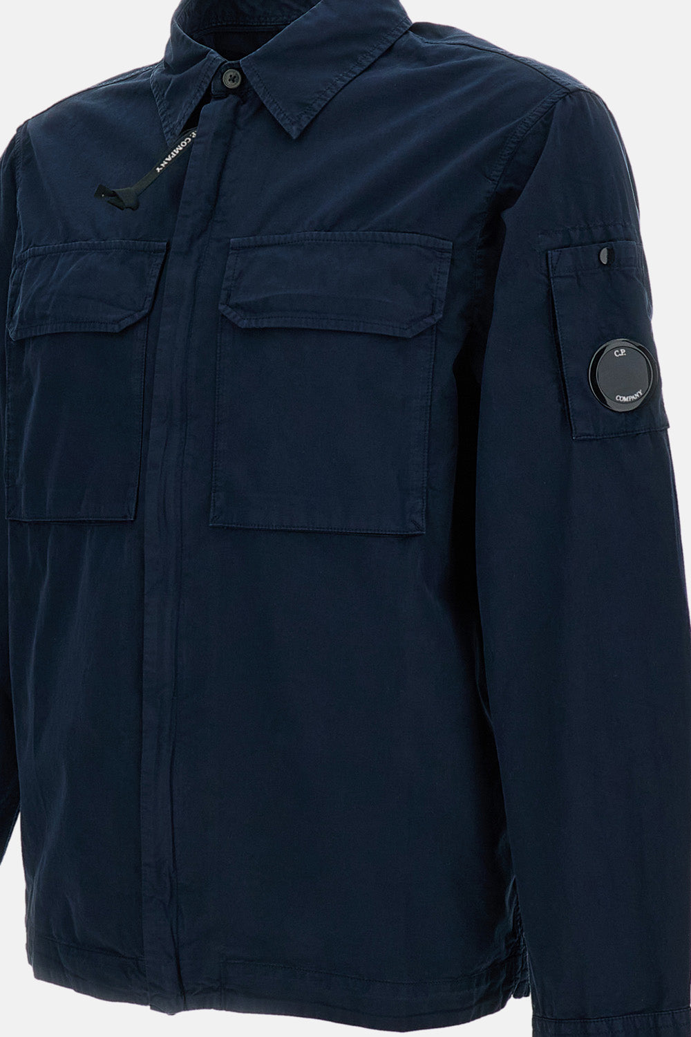C.P. Company Men Organic Gabardine Zip-Up Overshirt C.P. COMPANY