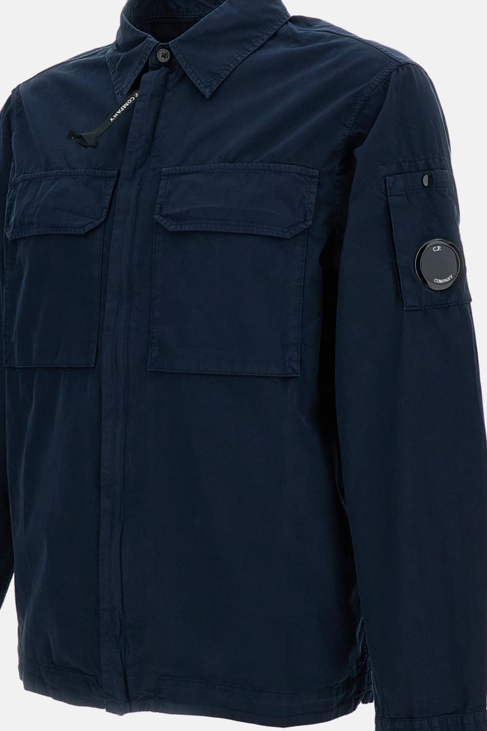 C.P. Company Men Organic Gabardine Zip-Up Overshirt C.P. COMPANY