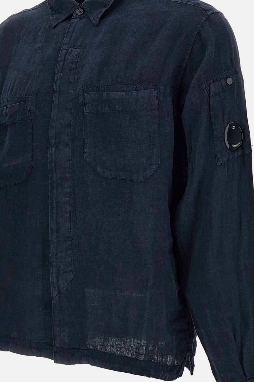 C.P. Company Men Shirts Long Sleeve In Linen C.P. COMPANY