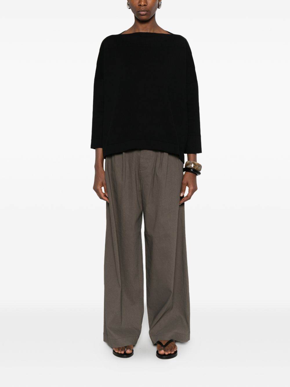 Daniela Gregis Women Cotton Boat-Neck Sweater DANIELA GREGIS