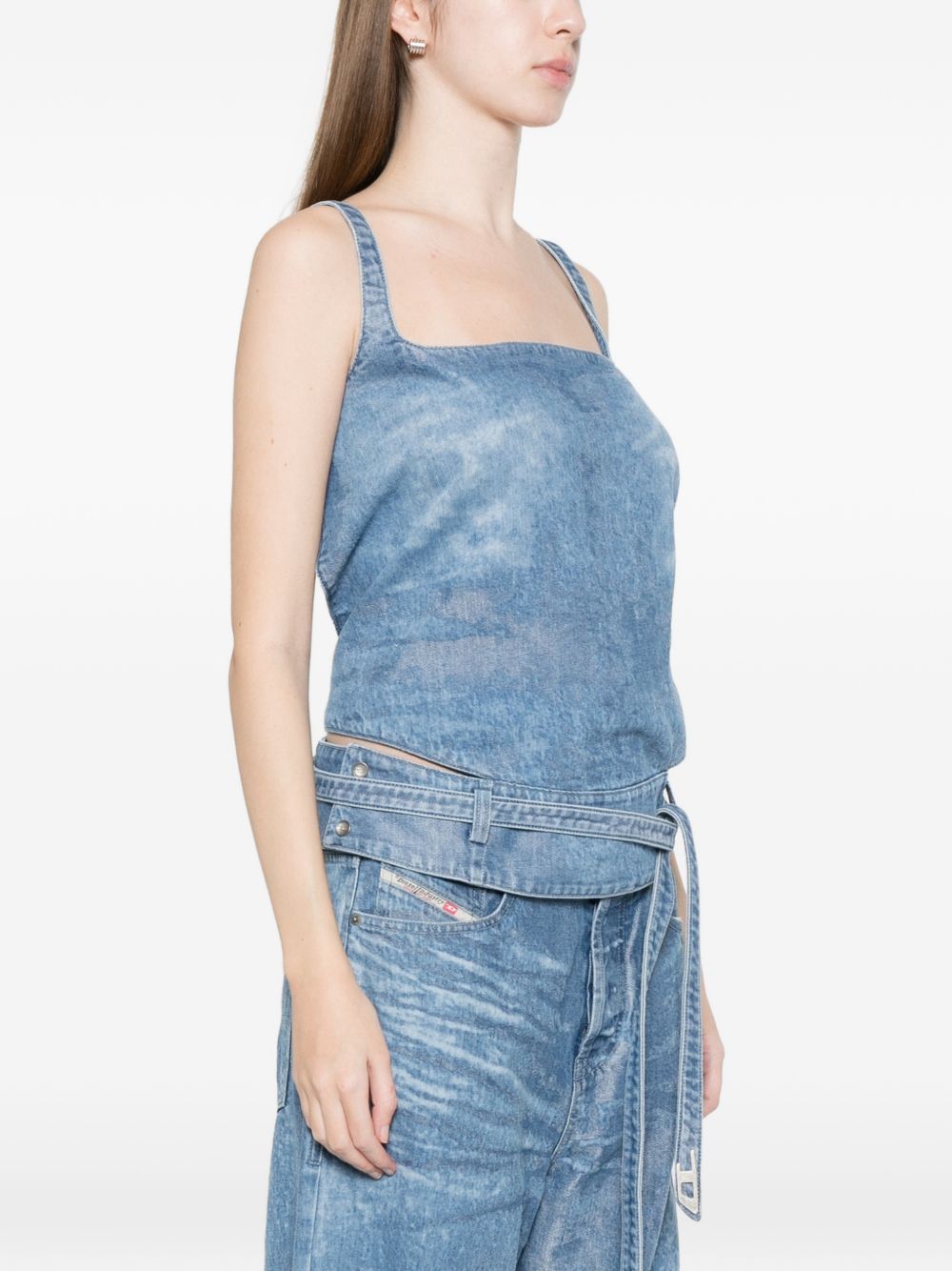 Diesel Women Denim Tank Top DIESEL