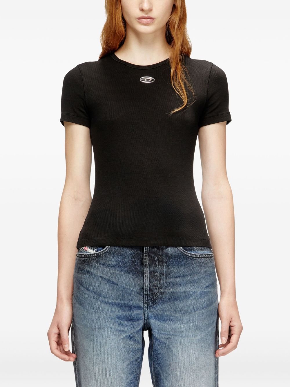 Diesel Women Logo Cotton T-Shirt DIESEL