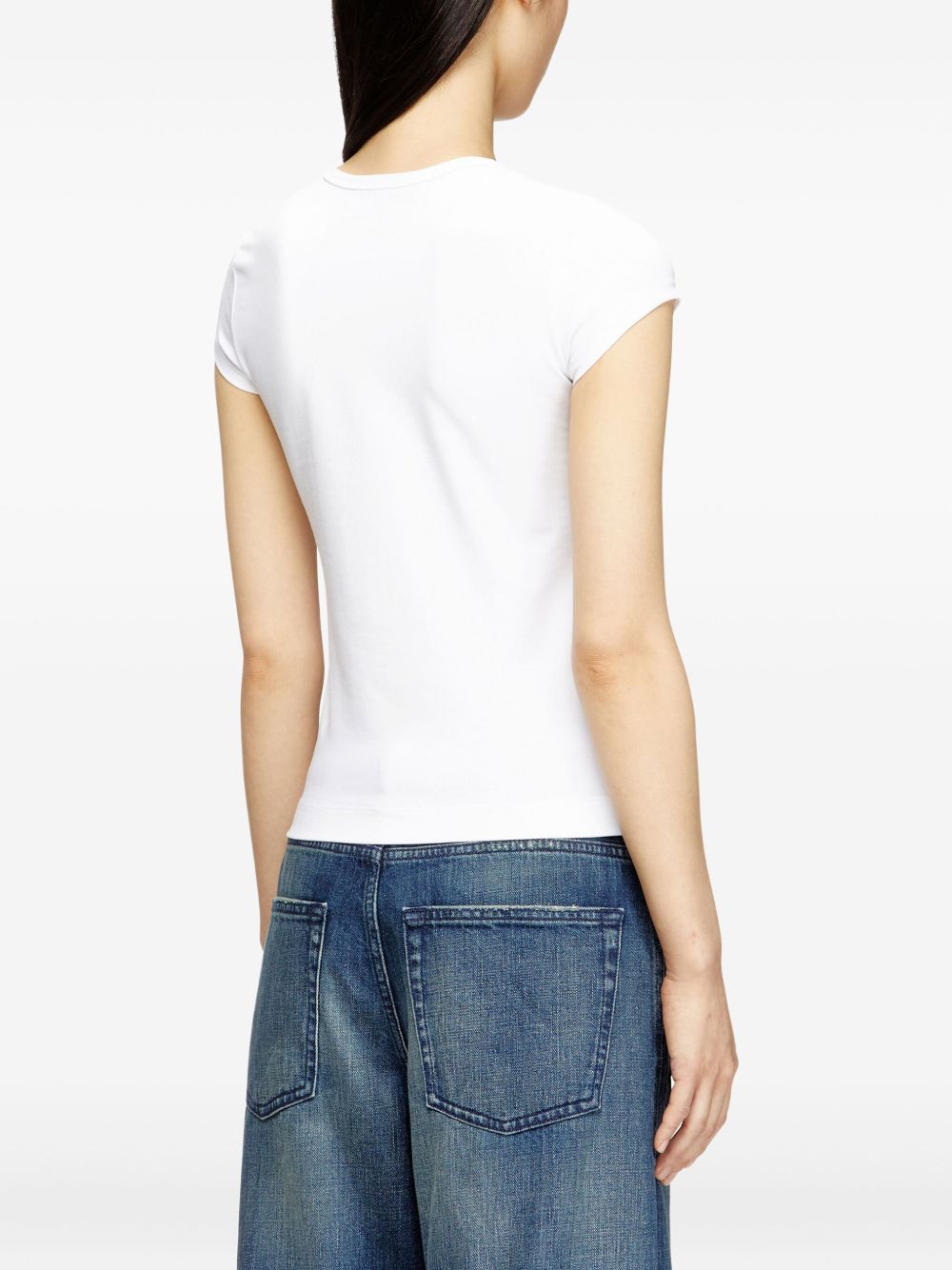 Diesel Women Logo Cotton T-Shirt DIESEL