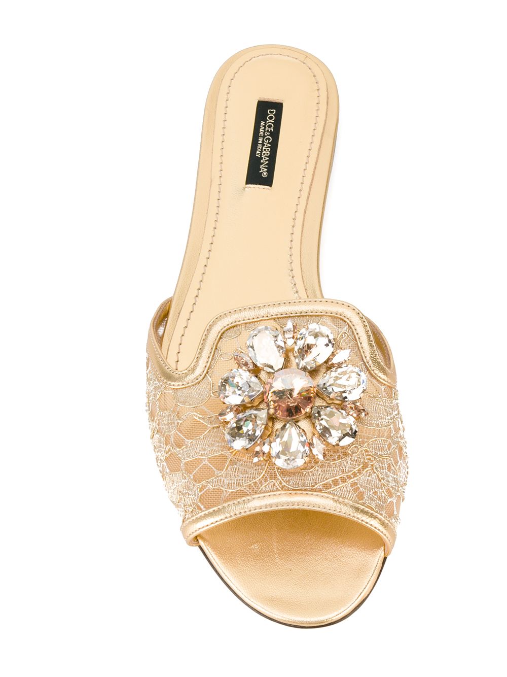 Dolce & Gabbana Women Rainbow Lace Slippers DOLCE & GABBANA
