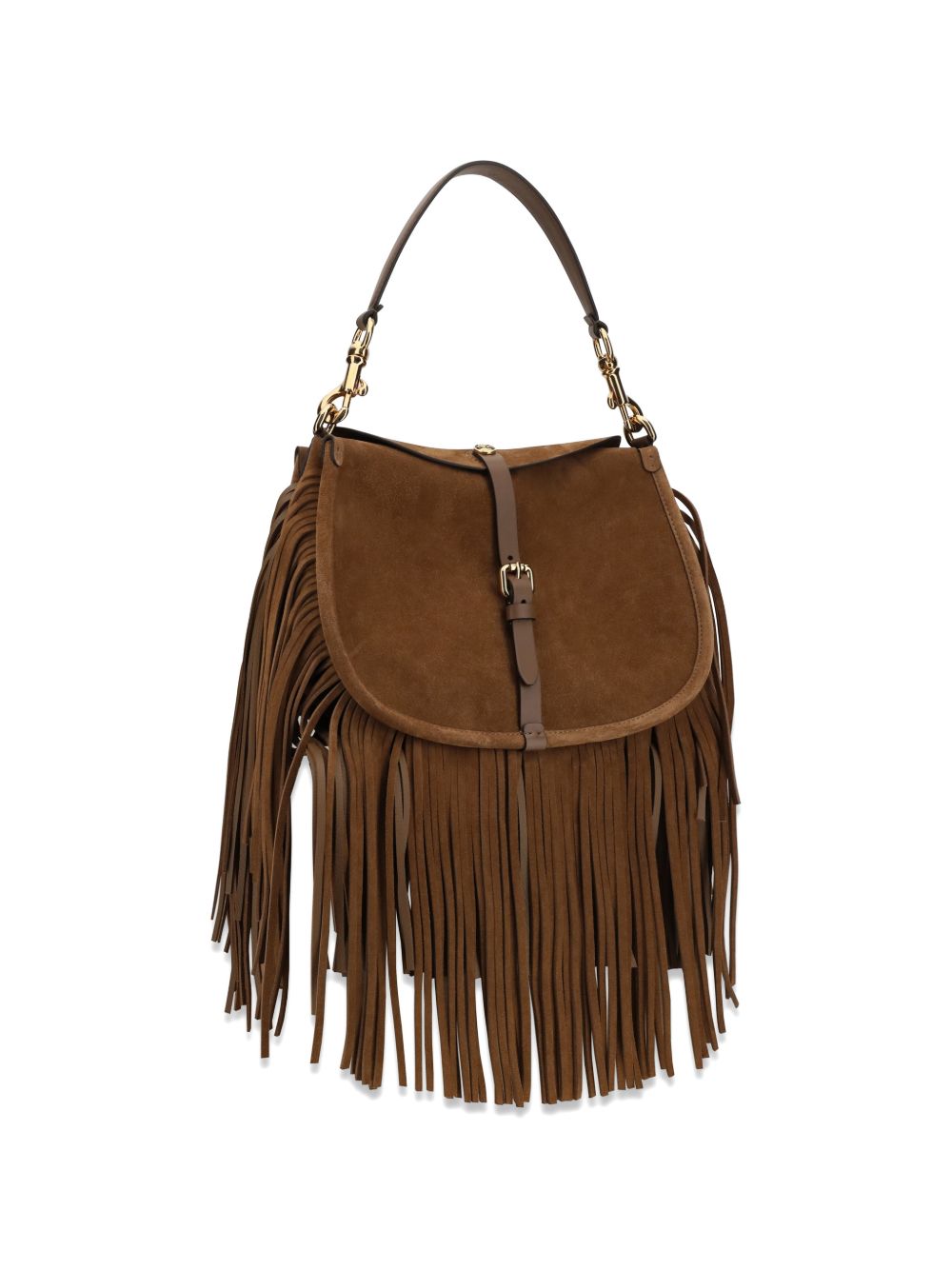 Etro Women Suede Leather Fringed Shoulder Bag ETRO