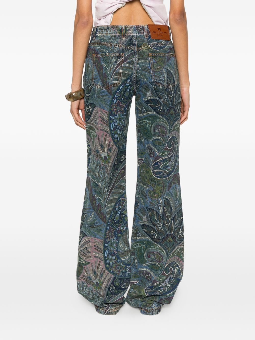 Etro Women Floral Print Flared Jeans ETRO