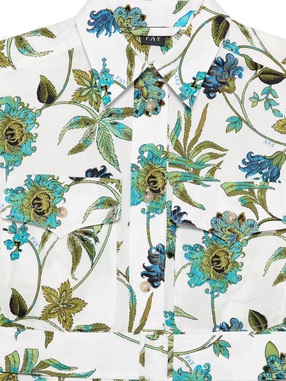 Fay Women Printed Cotton Chemisier Dress FAY