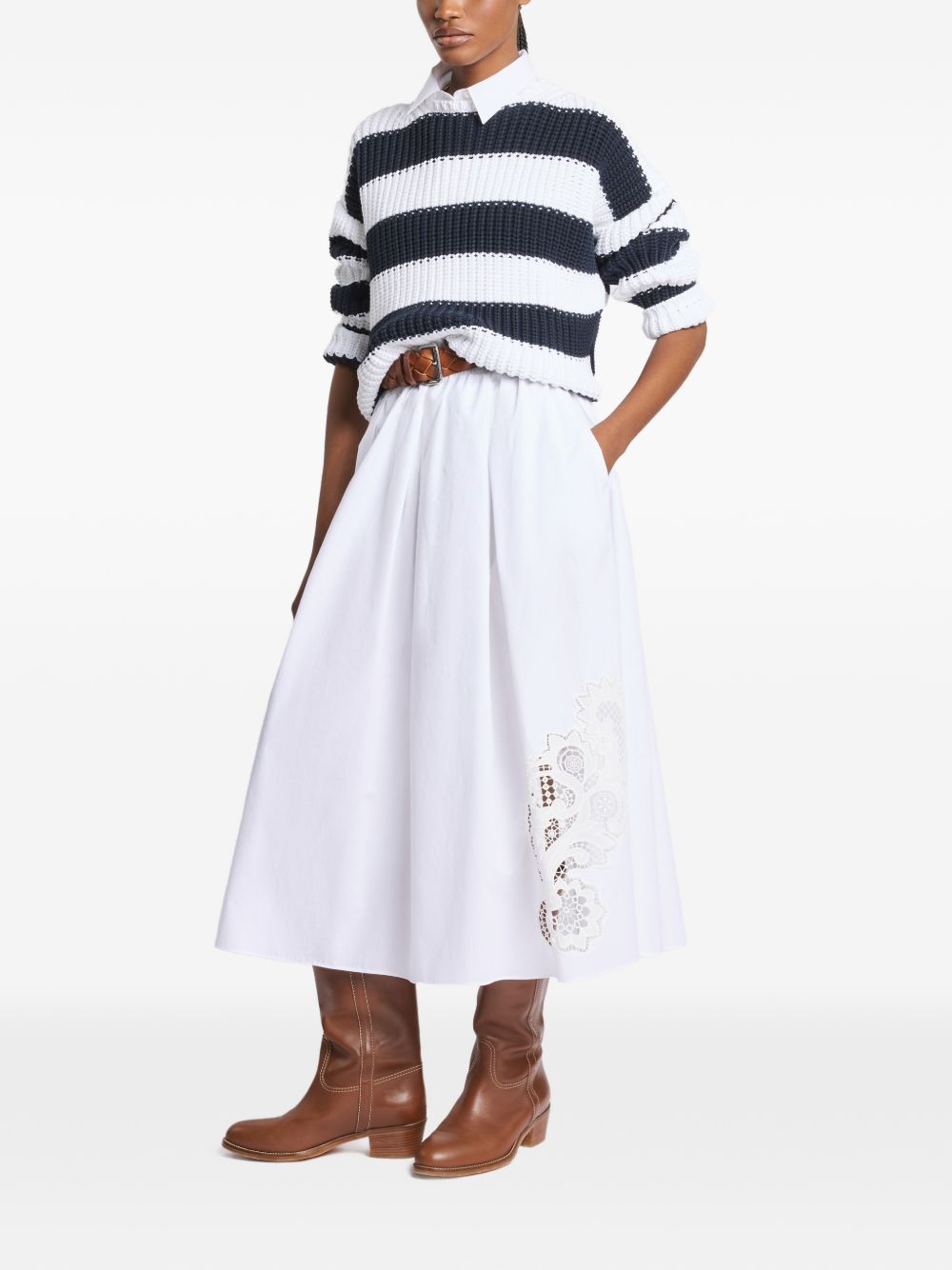 Fay Women Cotton Long Skirt FAY