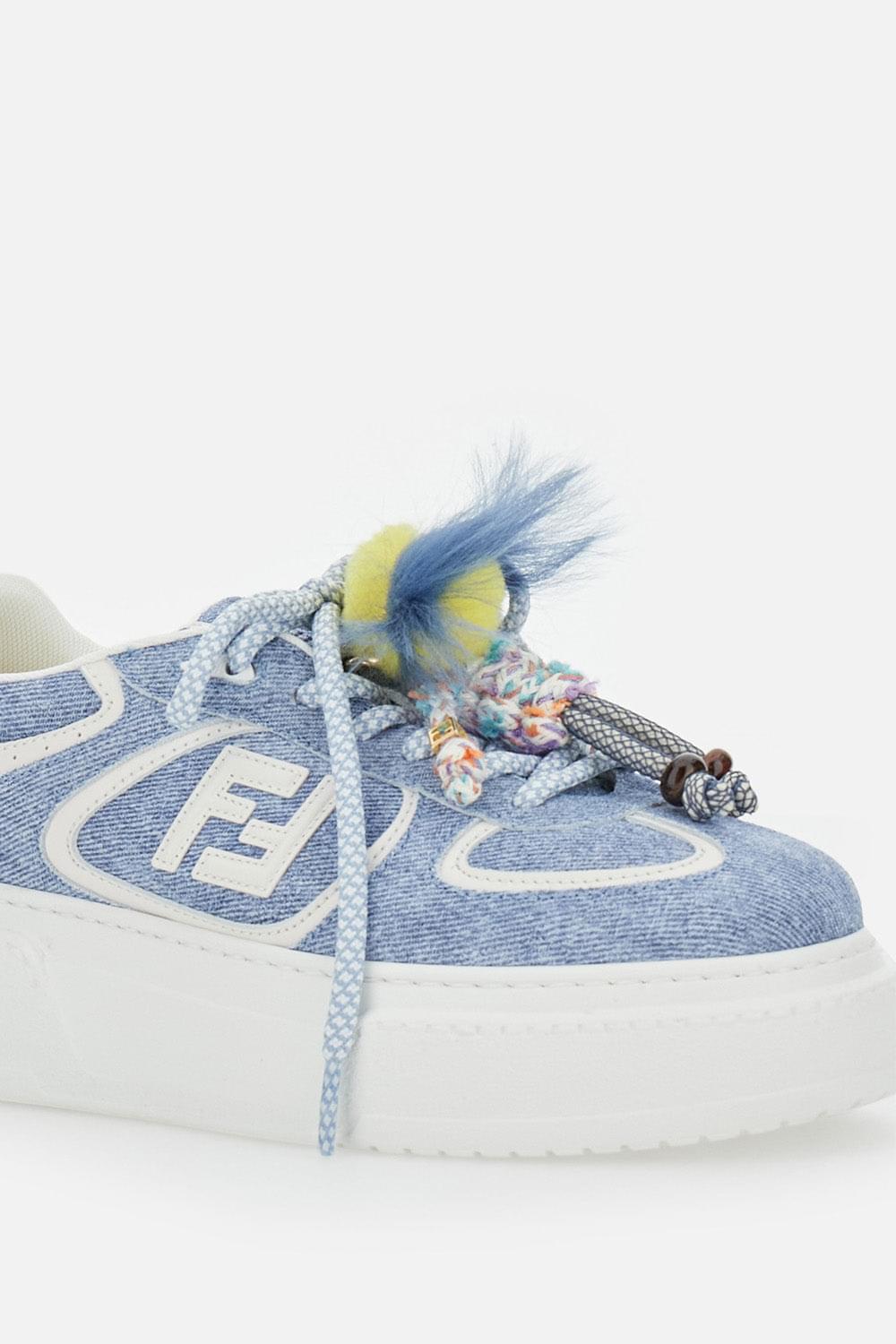 Fendi Women Fendi Match Denim Sneakers FENDI