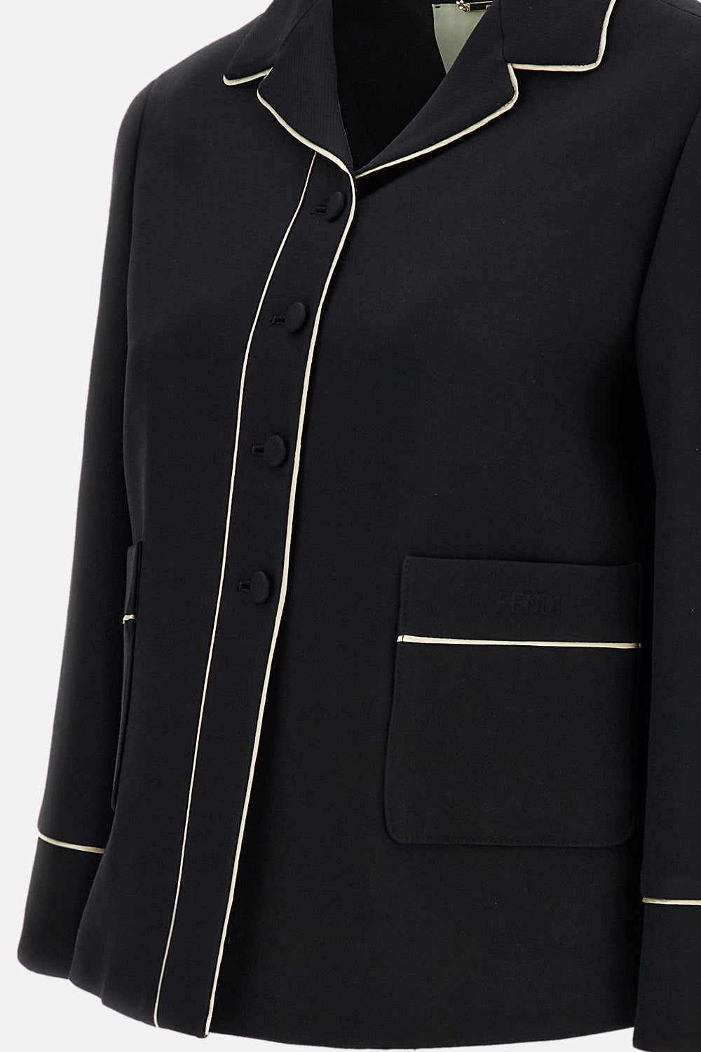 Fendi Women Blouson Wool Silk FENDI