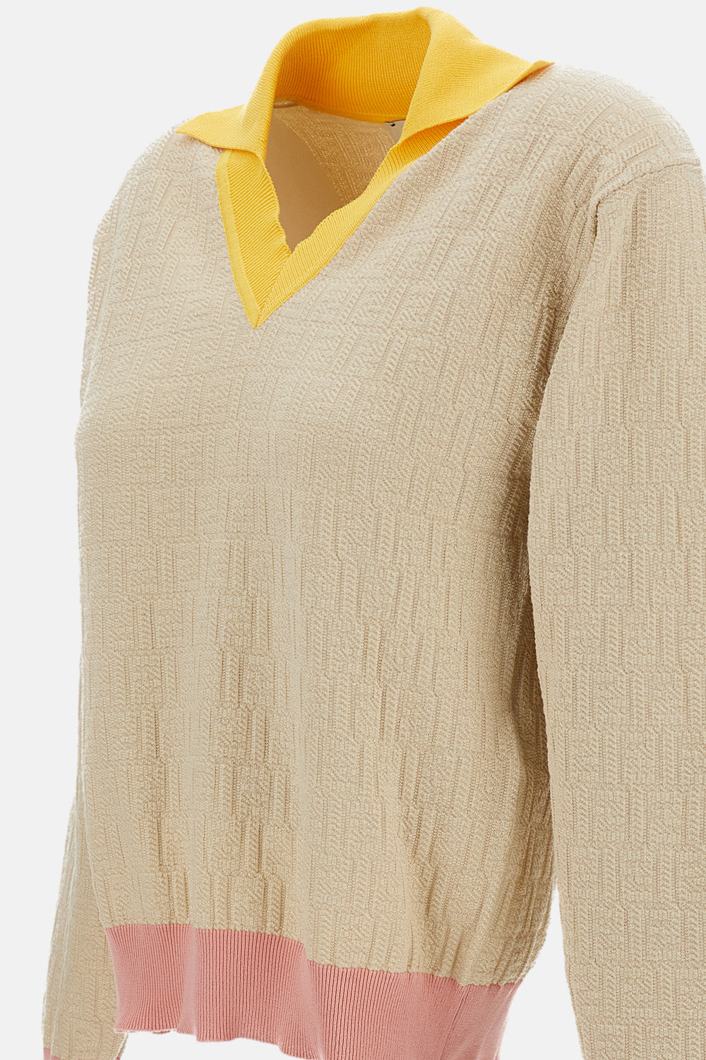 Fendi Women Color Block Ff T-Shirt FENDI