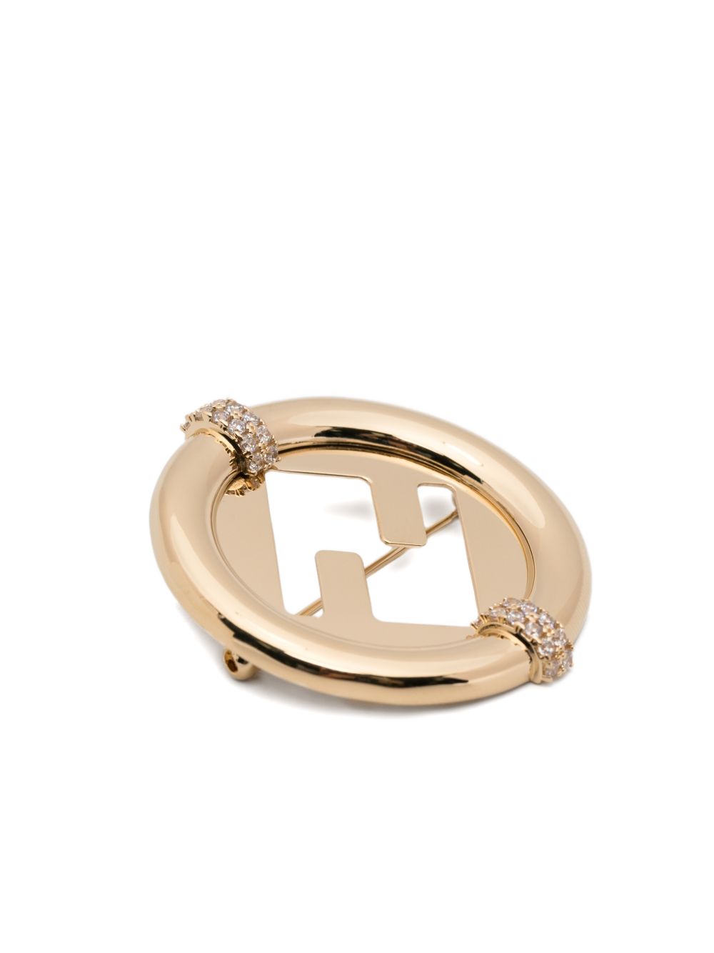 Fendi Women Ever Round Brooch FENDI