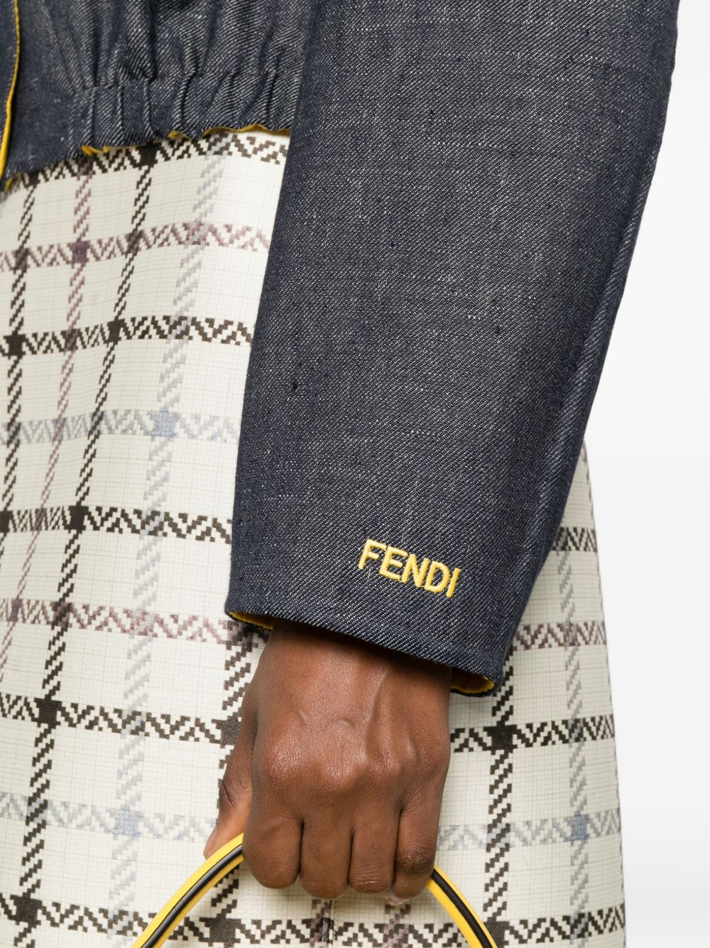 Fendi Women Embroidered Denim Jacket FENDI