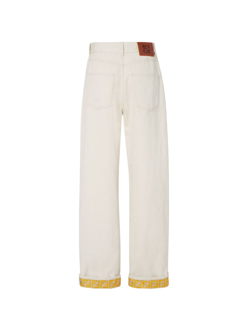 Fendi Women Ff Reverse Denim Jeans FENDI