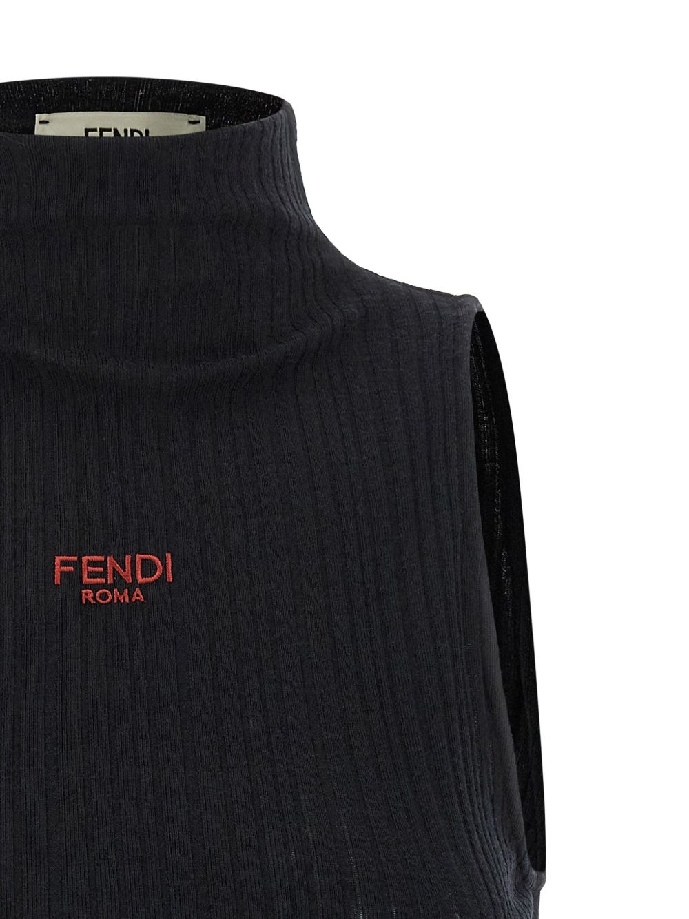 Fendi Women Logo Cotton Tank Top FENDI