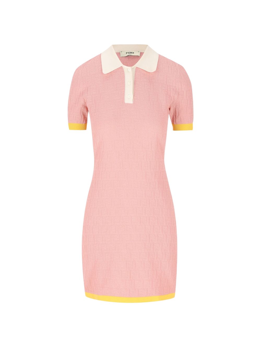 Fendi Women Cotton And Silk Blend Short Dress