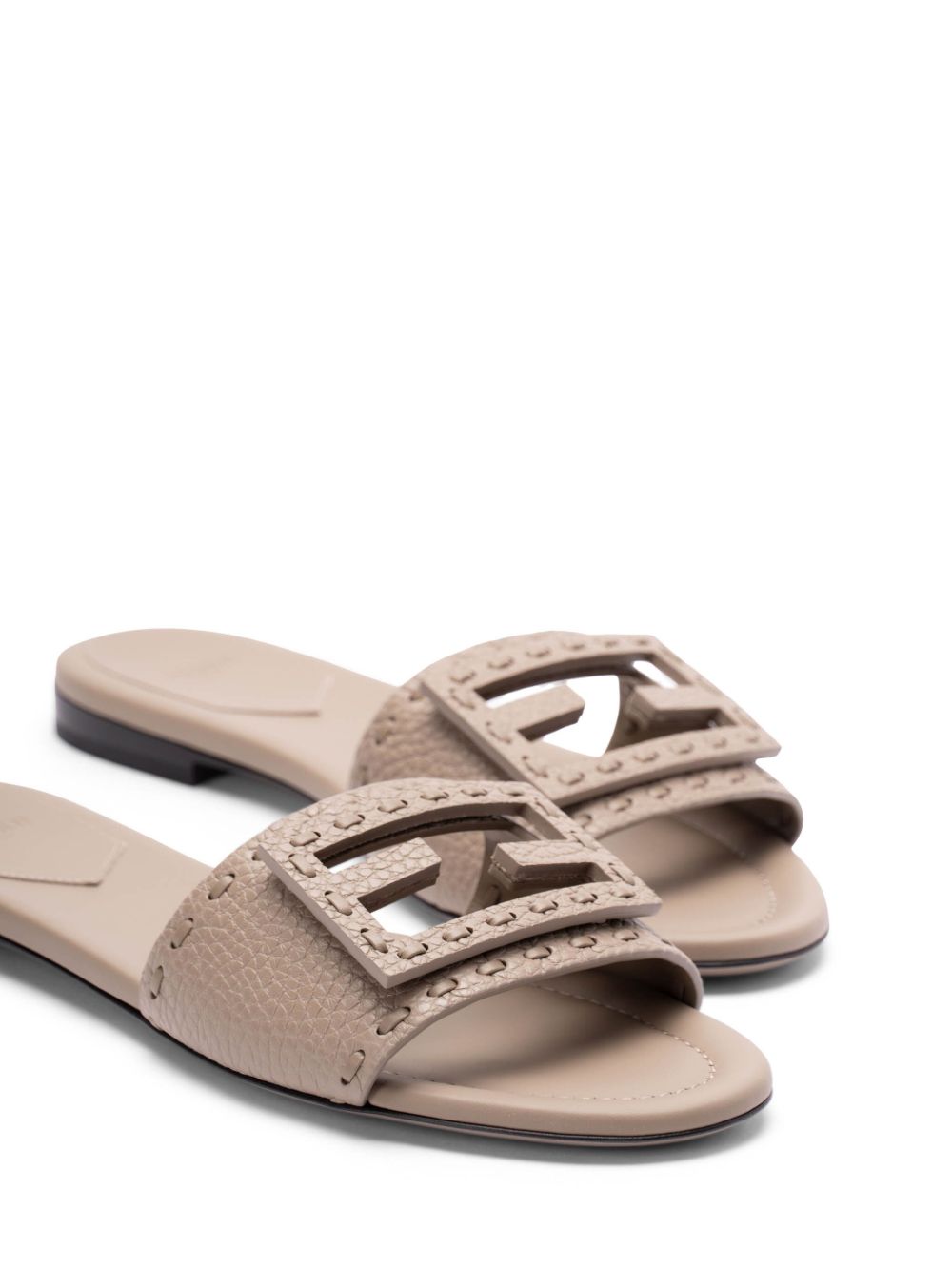 Fendi Women Baguette Leather Slides FENDI