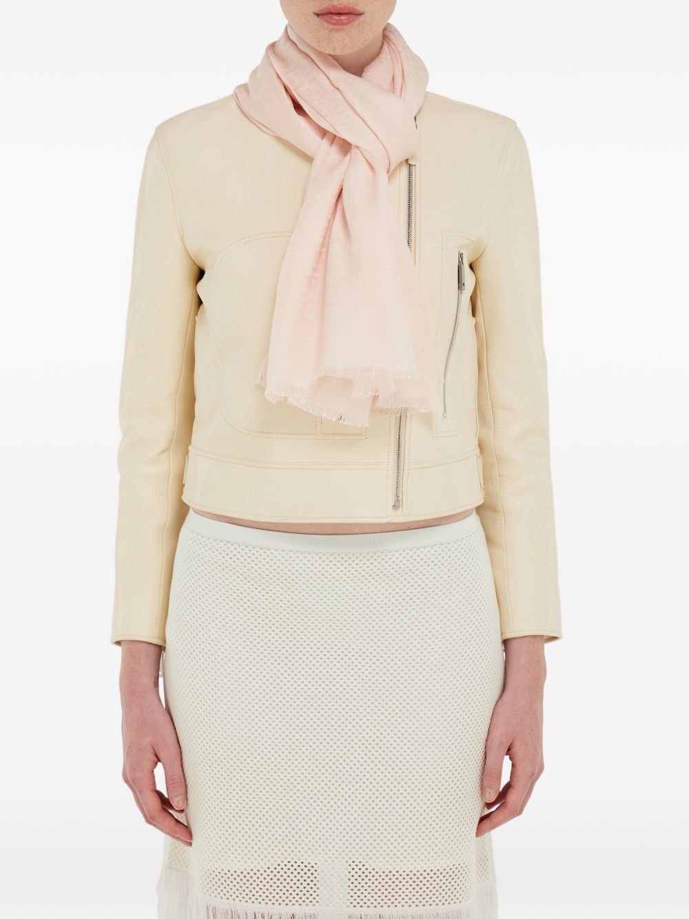 Ferragamo Women Gancini Silk And Wool Stole FERRAGAMO