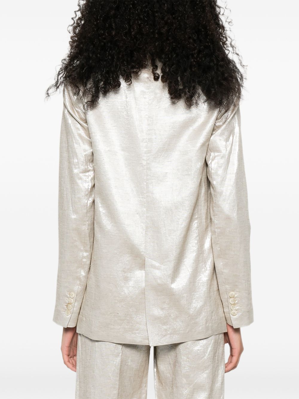 Forte Forte Women Linen Double-Breasted Jacket FORTE FORTE
