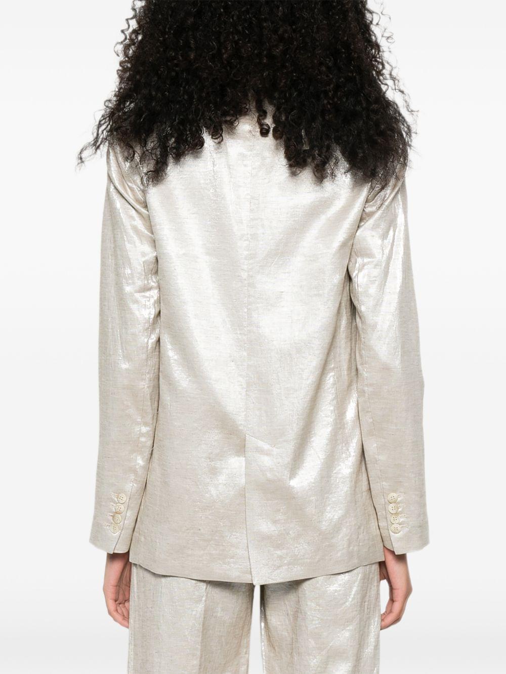 Forte Forte Women Linen Double-Breasted Jacket FORTE FORTE
