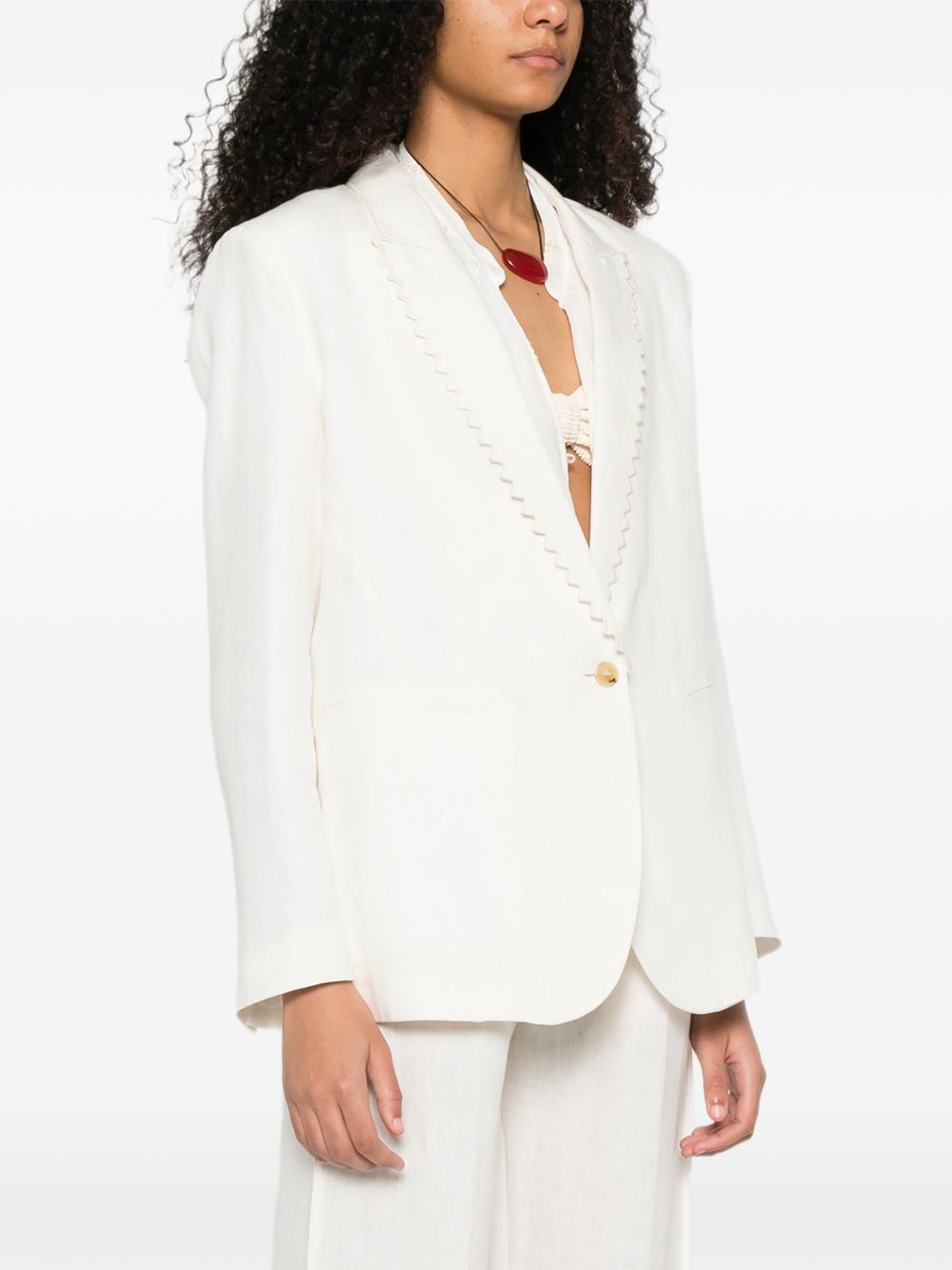 Forte Forte Women Linen Single-Breasted Jacket FORTE FORTE