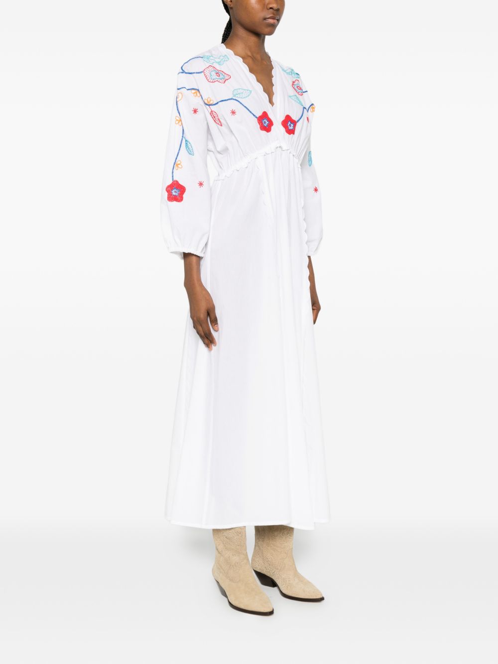 Forte Forte Women Embroidered Cotton Dress FORTE FORTE