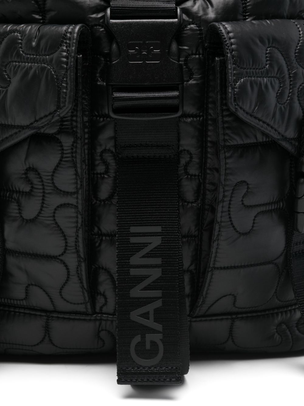 Ganni Women Quilted Nylon Backpack GANNI