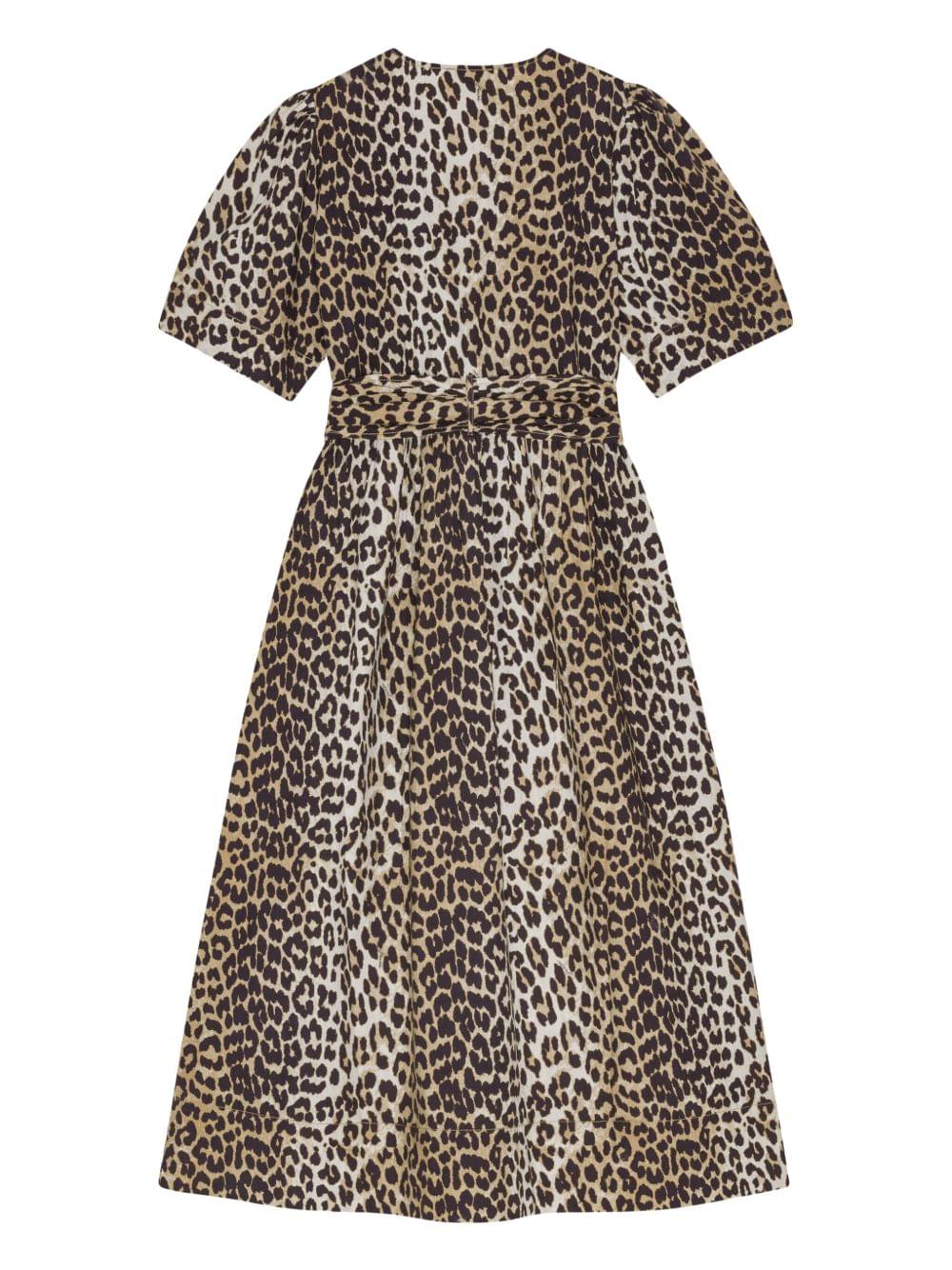 Ganni Women Organic Cotton Midi Dress GANNI