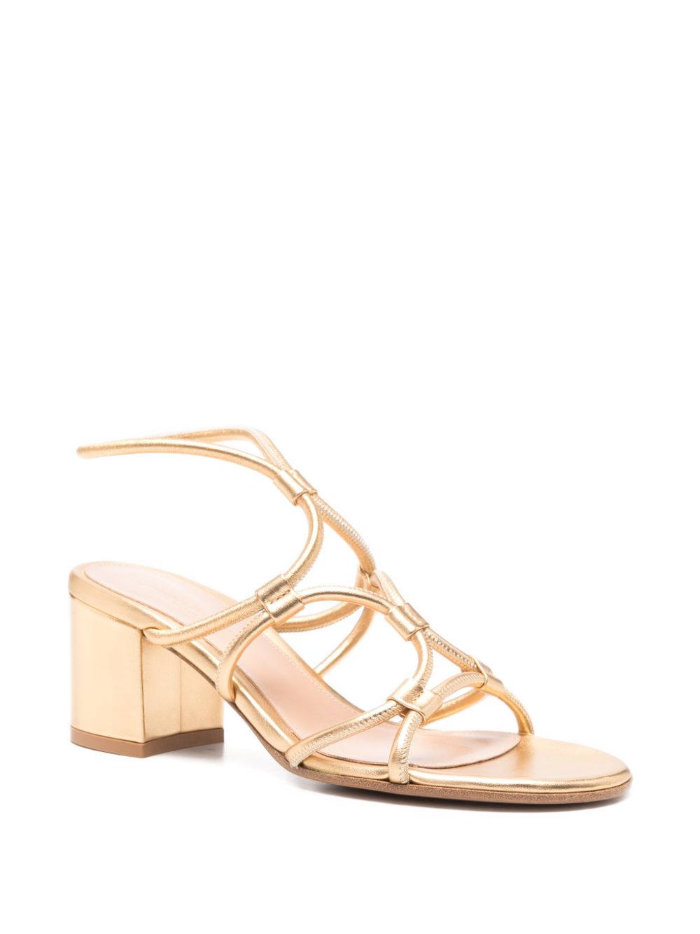 Gianvito Rossi Women Leather Heel Sandals GIANVITO ROSSI