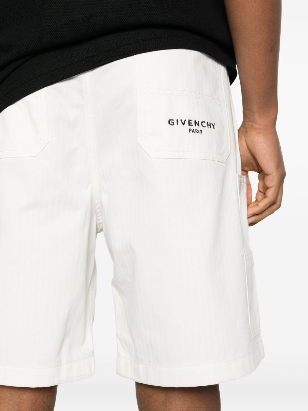 Givenchy Men Denim Cargo Shorts GIVENCHY