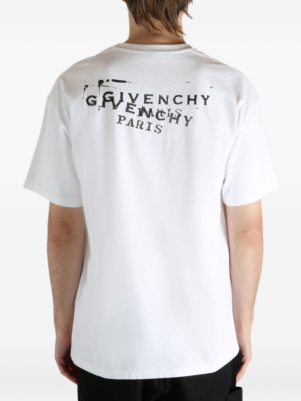 Givenchy Men Logo Cotton T-Shirt GIVENCHY