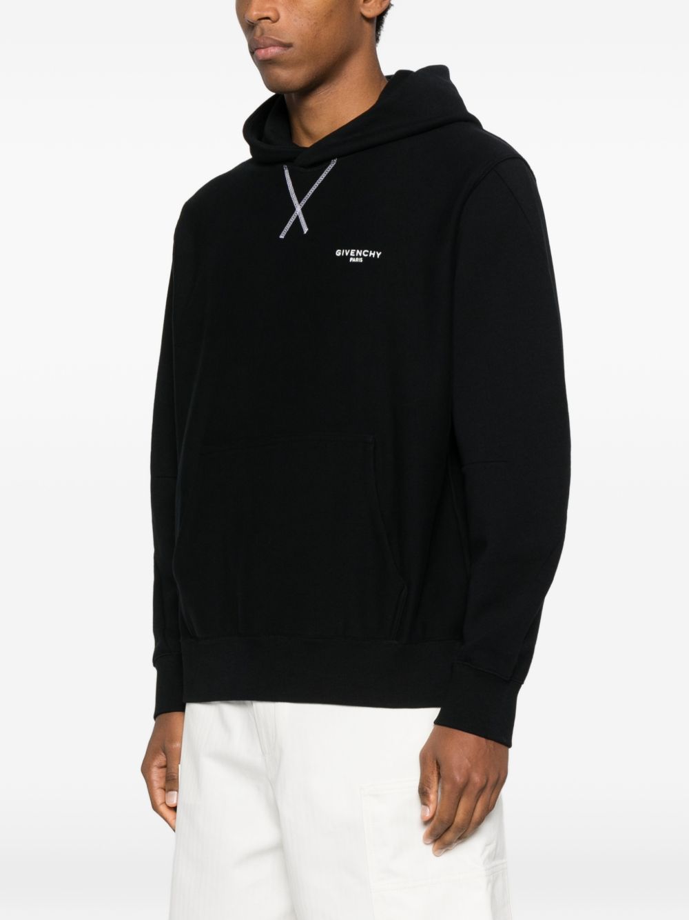 Givenchy Men Logo Cotton Hoodie GIVENCHY
