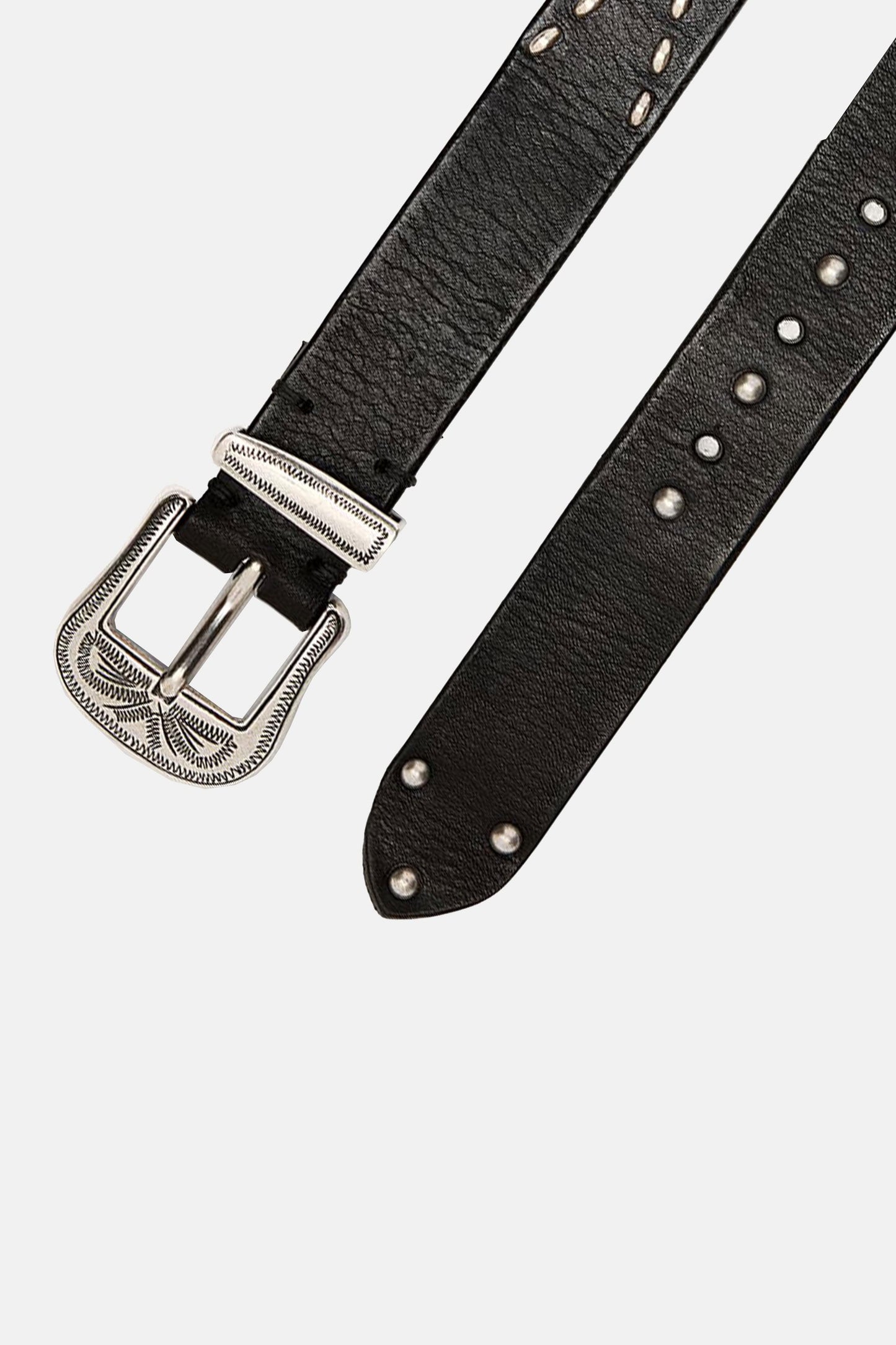 Golden Goose Women Belt With Studs In Washed Leather GOLDEN GOOSE