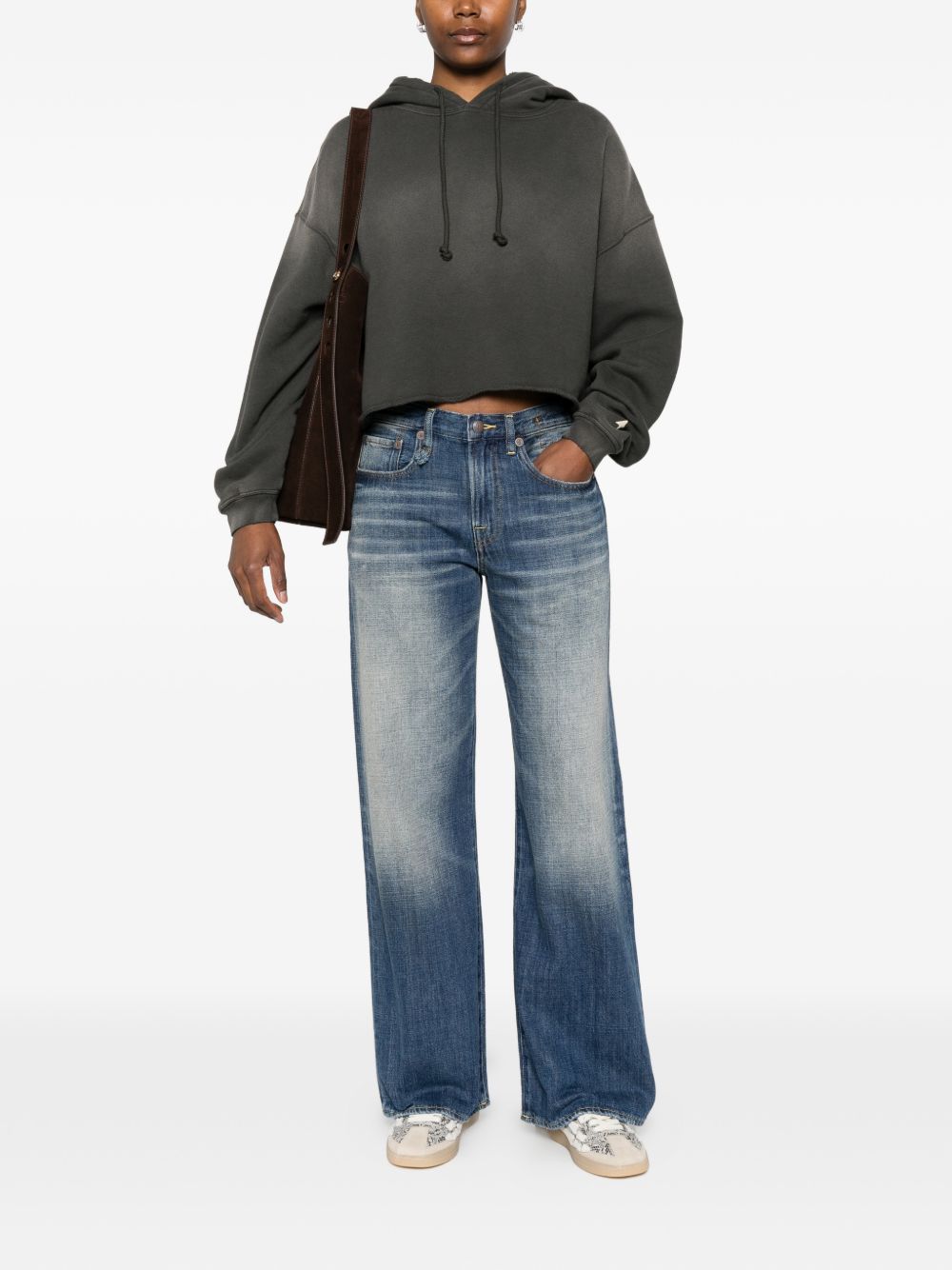 Golden Goose Women Cotton Cropped Hoodie GOLDEN GOOSE