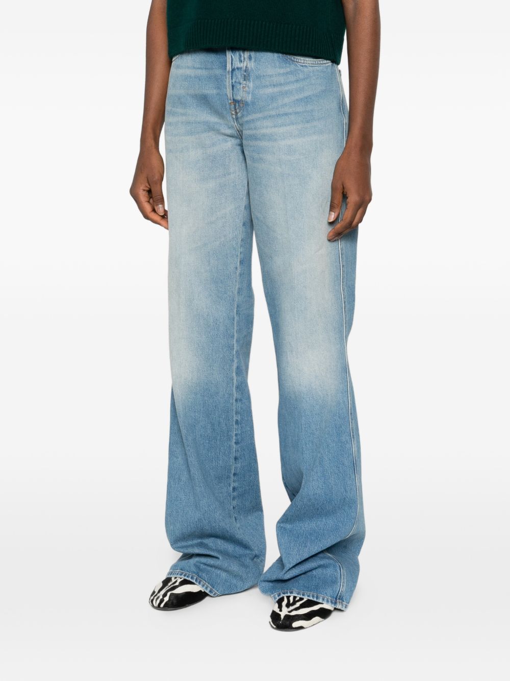 Gucci Women Denim Cotton Jeans GUCCI